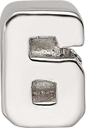Sterling Silver Reflections Kids Number 6 Bead