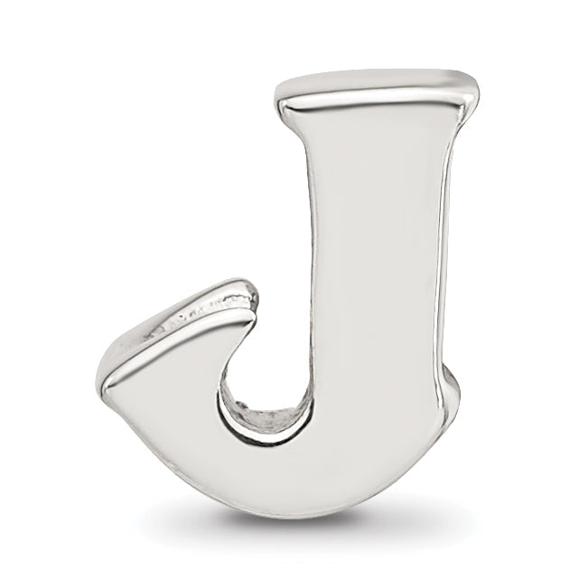 Sterling Silver Reflections Letter J Bead