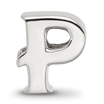 Sterling Silver Reflections Letter P Bead