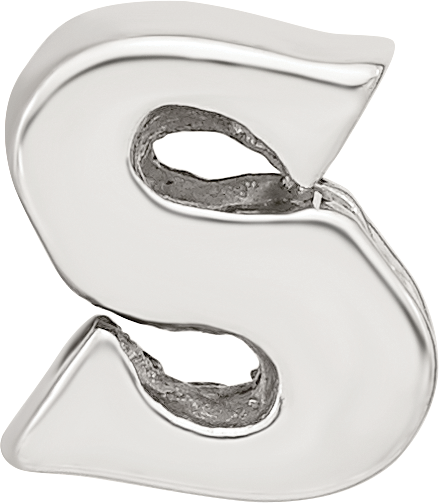 Sterling Silver Reflections Letter S Bead