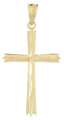 10K Yellow Gold Cross Pendant