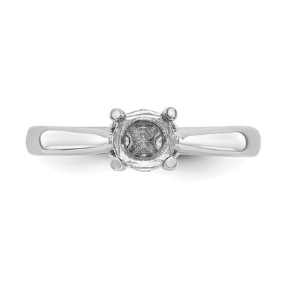 14K White Gold Simulated Diamond Engagement Ring