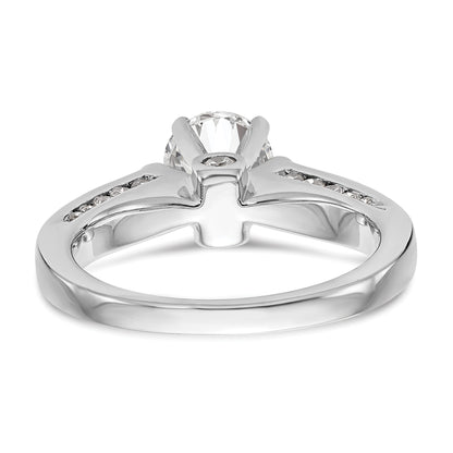 14k White Gold Simulated Diamond Engagement Ring