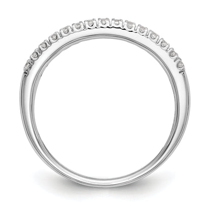 14k White Gold Diamond Wedding Band