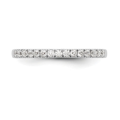 14k White Gold Diamond Wedding Band