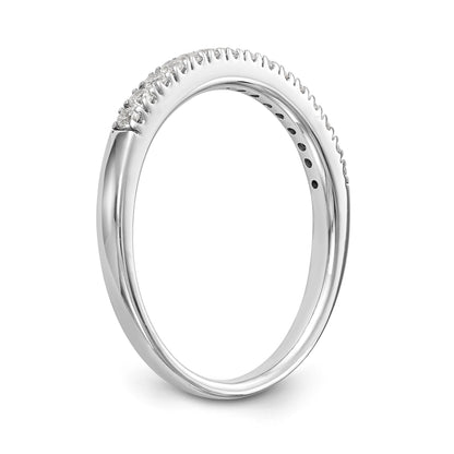 14k White Gold Diamond Wedding Band