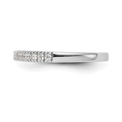 14k White Gold Diamond Wedding Band