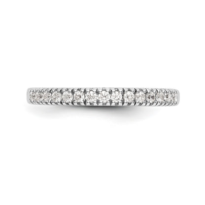 14k White Gold Diamond Wedding Band