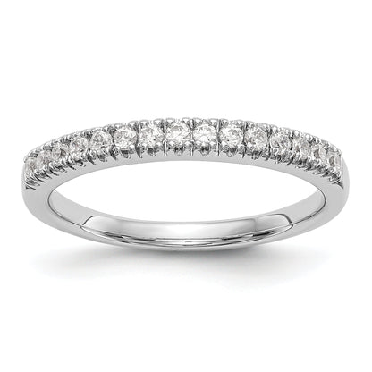 14k White Gold Diamond Wedding Band