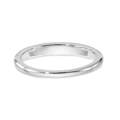 14k White Gold Diamond Wedding Band