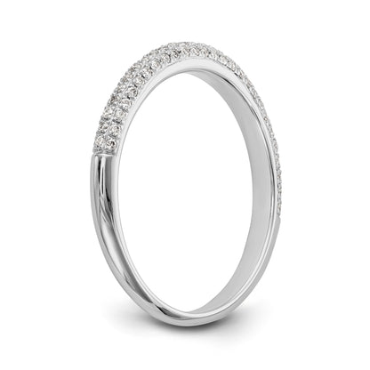 14k White Gold Diamond Wedding Band