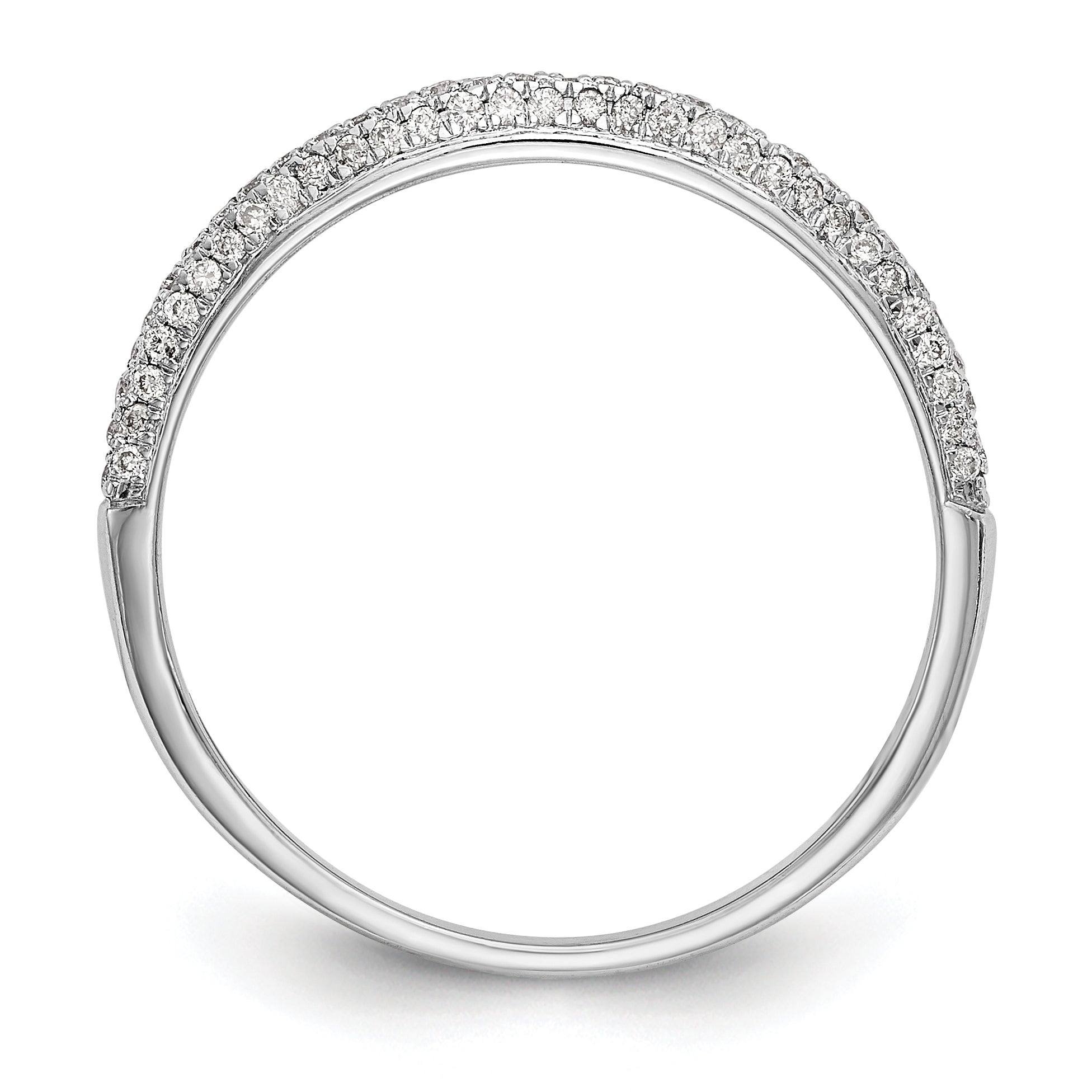 14K White Gold Round Simulated Diamond Halo Engagement Ring