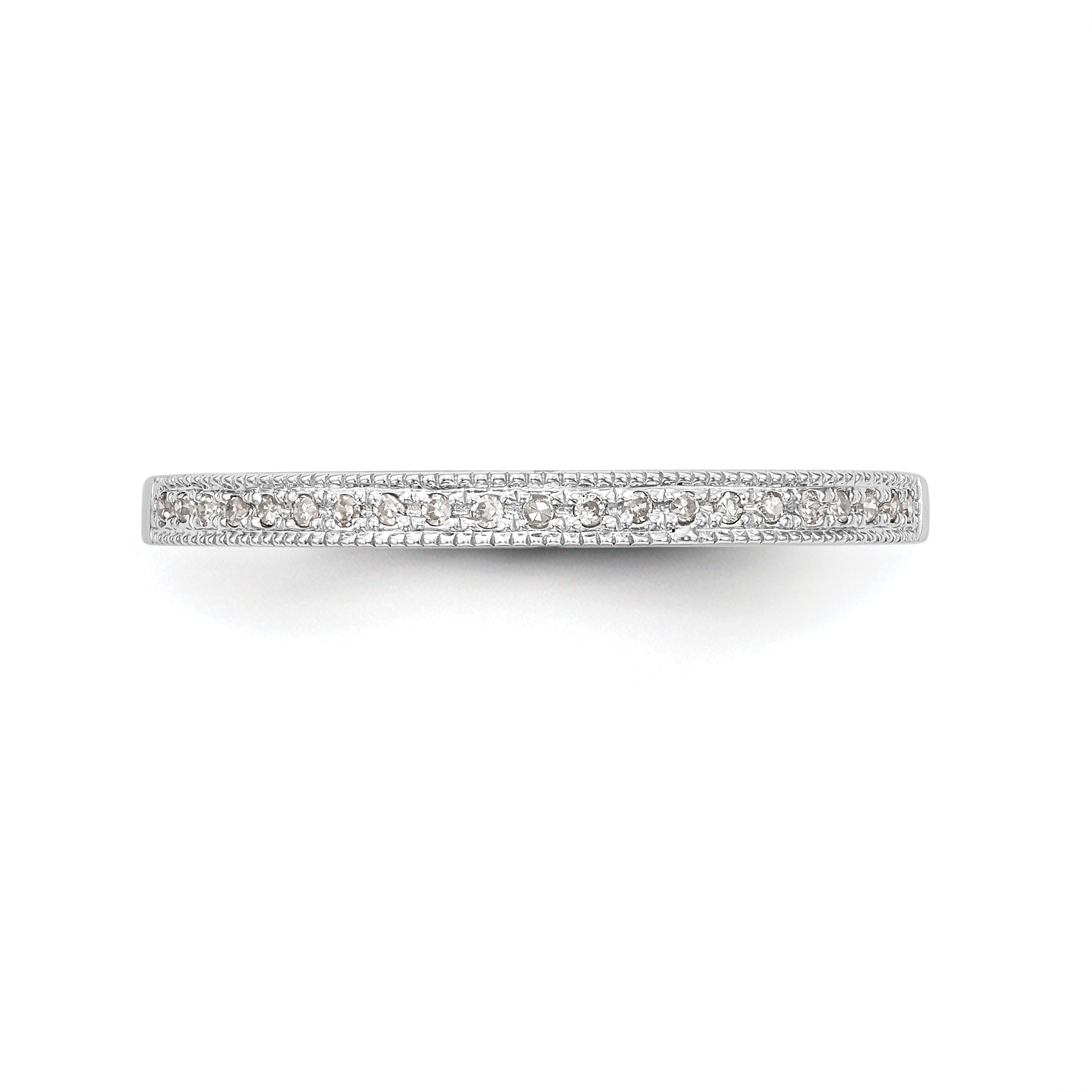 14k White Gold Diamond Set of 2 Wedding Band