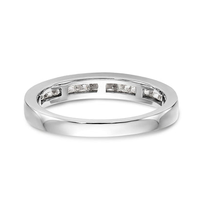 14k White Gold Diamond Wedding Band