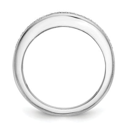 14k White Gold Diamond Wedding Band