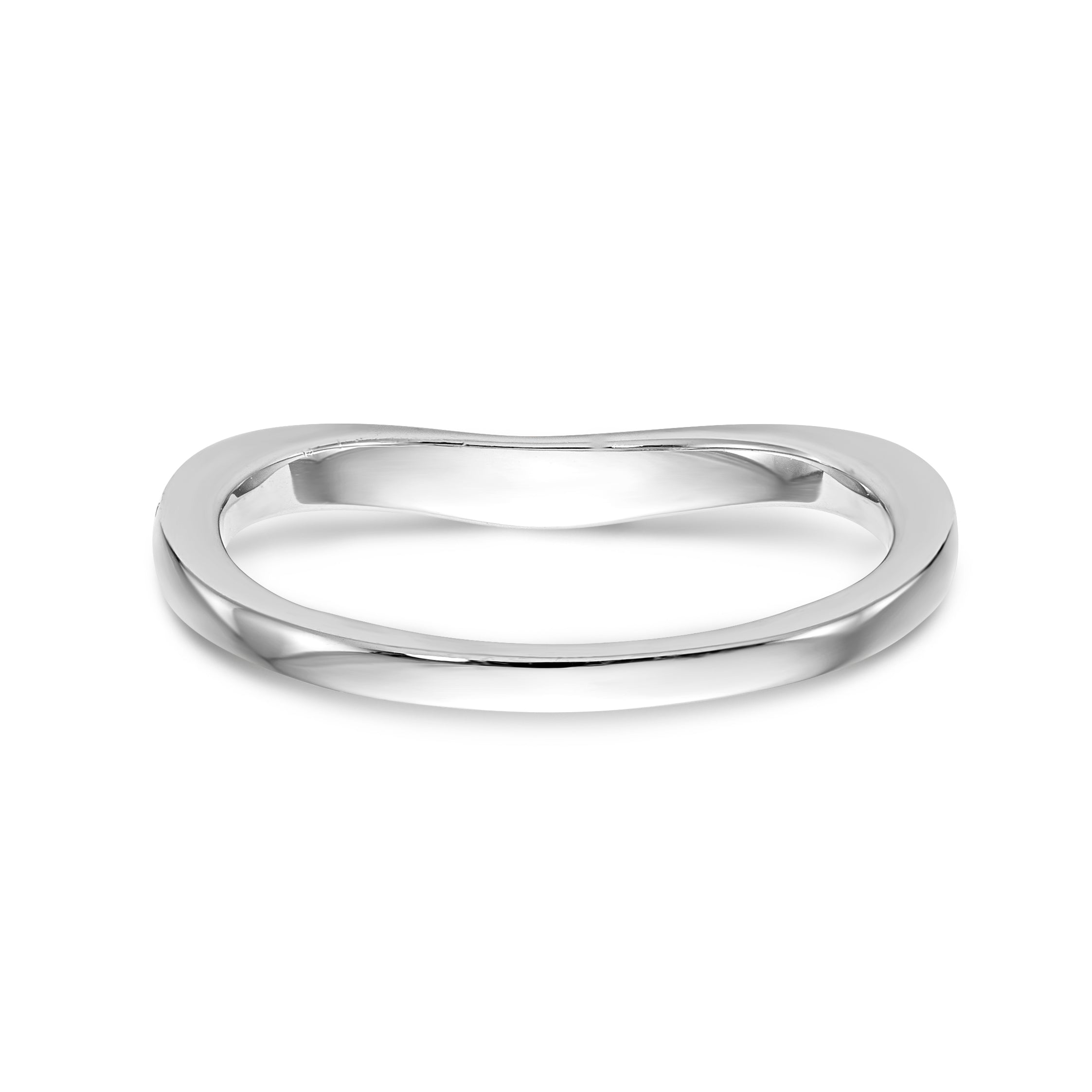 14k White Gold Diamond Wedding Band