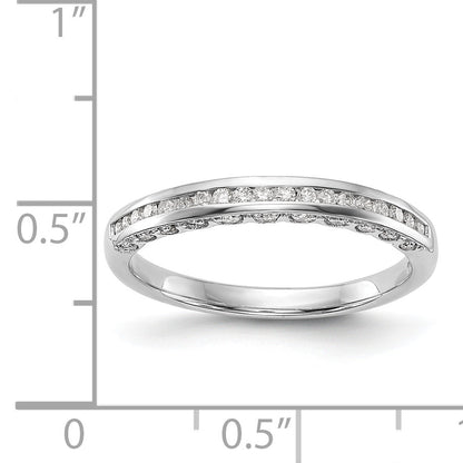 14k White Gold Diamond Wedding Band