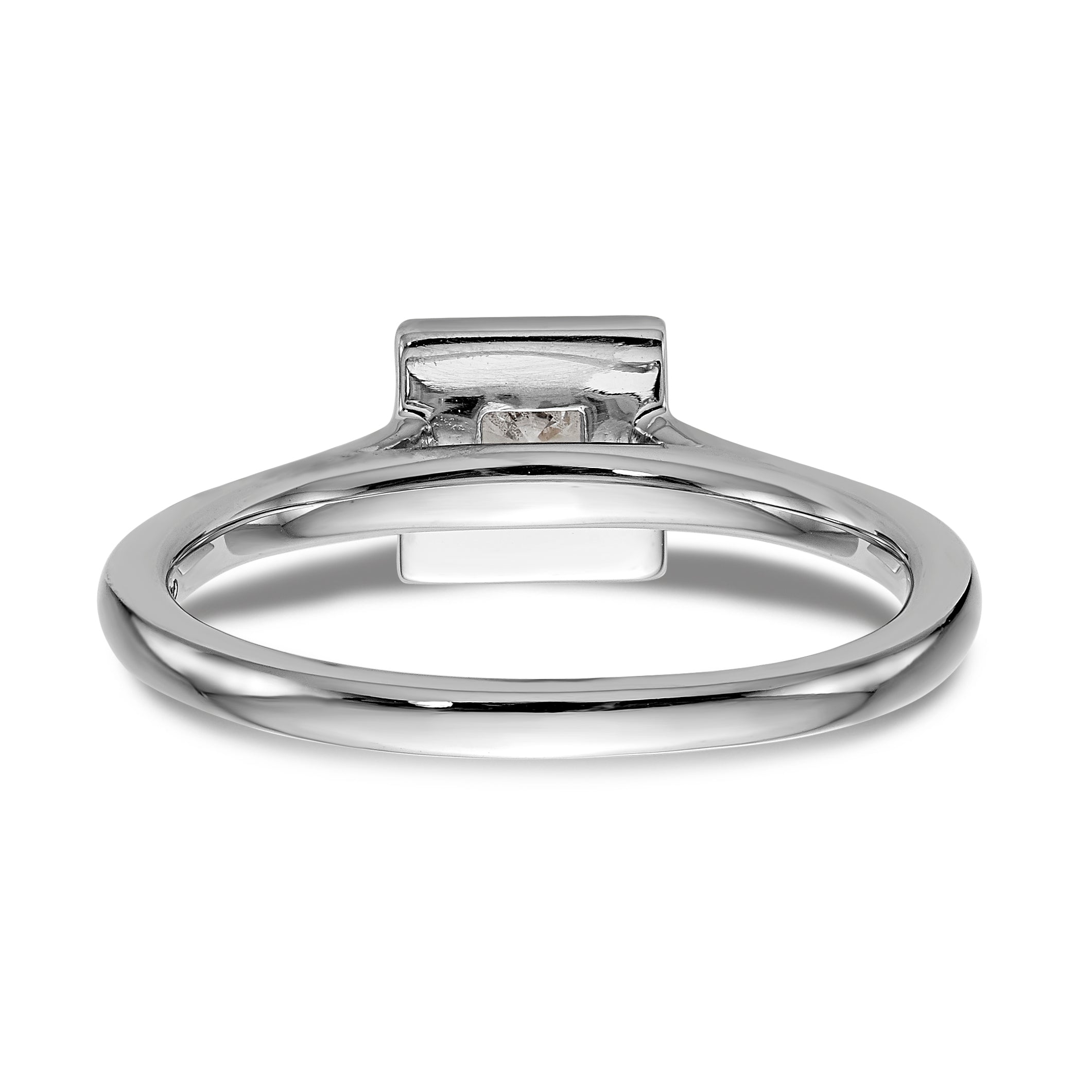 14KW Round Simulated Diamond Halo Engagement Ring