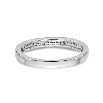 14K White Gold Diamond Wedding Band