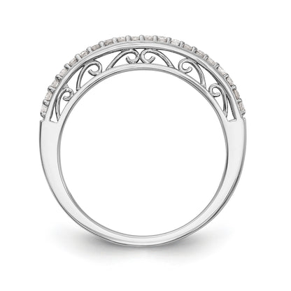 14k White Gold Diamond Set of 2 Wedding Bands