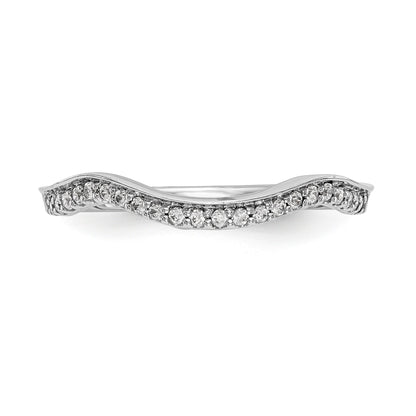 14k White Gold Diamond Wedding Band