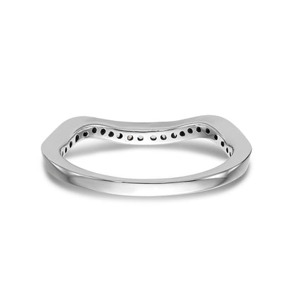 14k White Gold Diamond Wedding Band