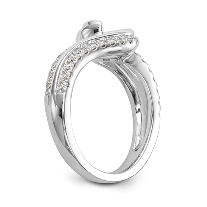 14k White Gold Simulated Diamond Engagement Ring