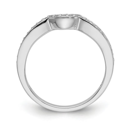 14k White Gold Diamond Wedding Band