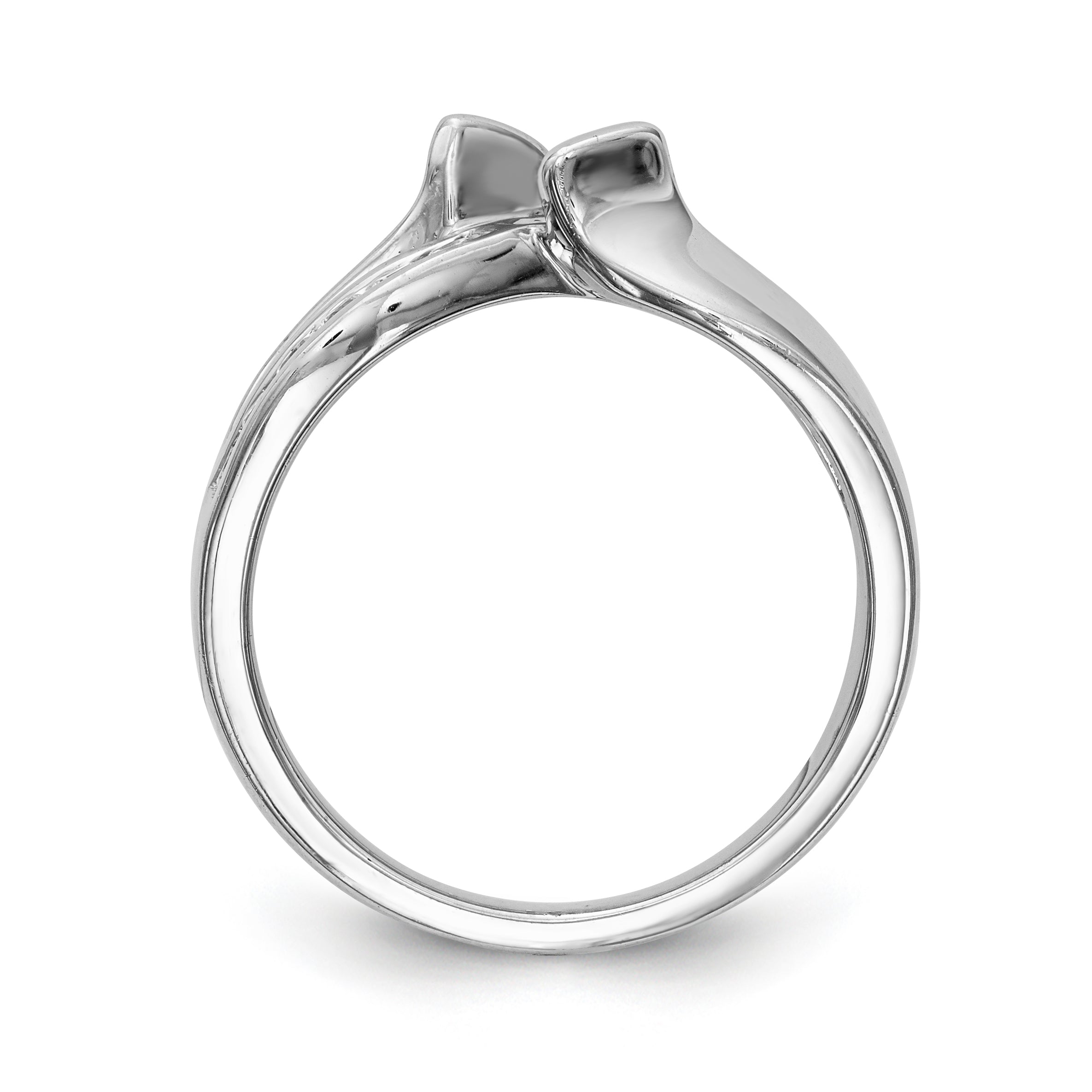 14kw Peg Set Simulated Diamond Engagement Ring