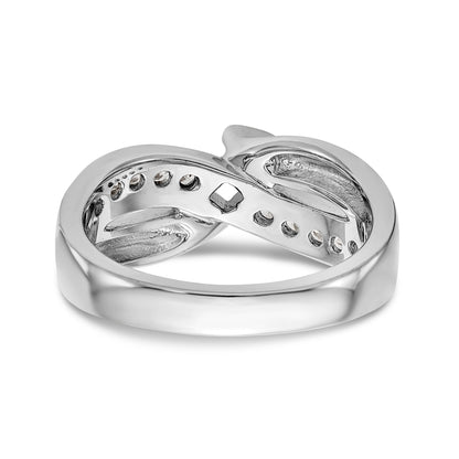 14kw Peg Set Simulated Diamond Engagement Ring