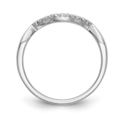 14k White Gold Diamond Wedding Band