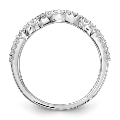 14k White Gold Diamond Wedding Band