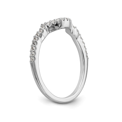 14k White Gold Diamond Wedding Band