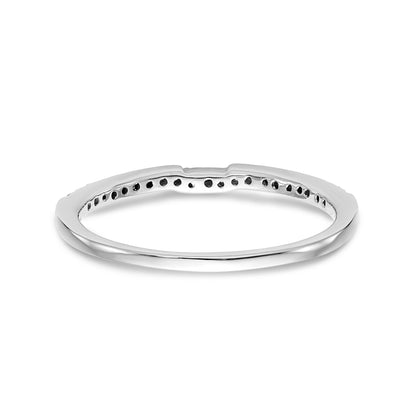 14k White Gold Diamond Wedding Band