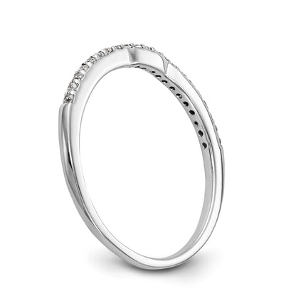 14k White Gold Diamond Wedding Band