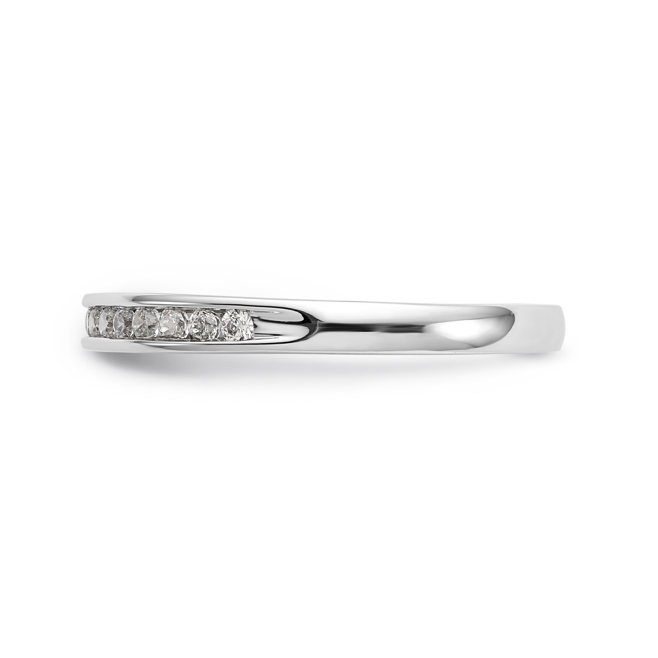 14K White Gold Simulated Diamond Engagement Ring