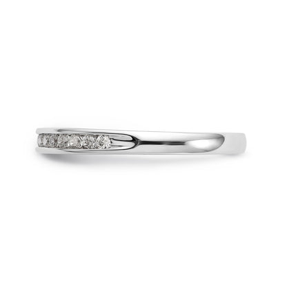 14K White Gold Simulated Diamond Engagement Ring