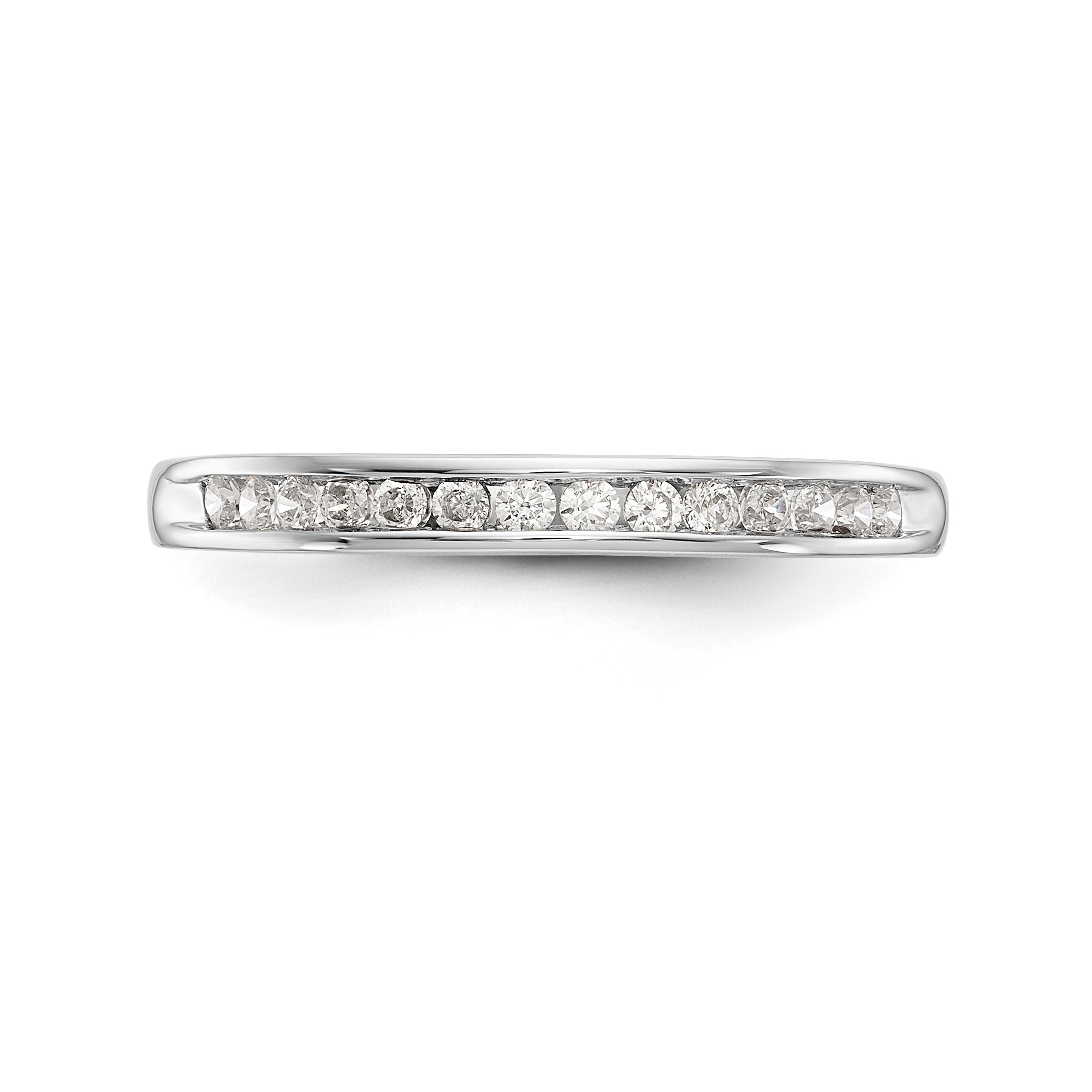 14K White Gold Simulated Diamond Engagement Ring
