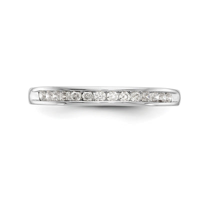 14K White Gold Simulated Diamond Engagement Ring