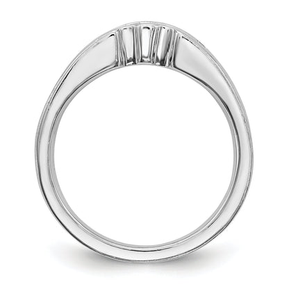 14k White Gold Diamond Wedding Band