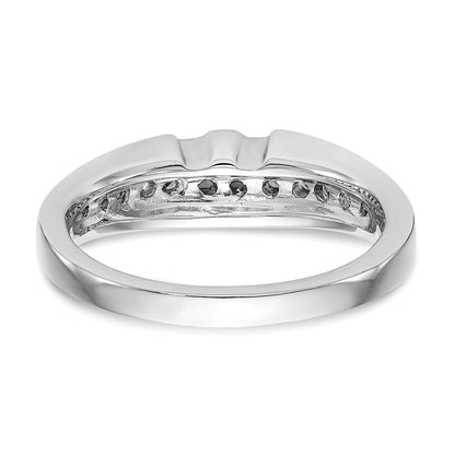 14k White Gold Diamond Wedding Band