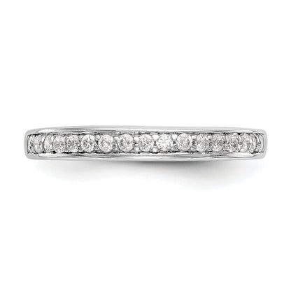 14k White Gold Diamond Wedding Band