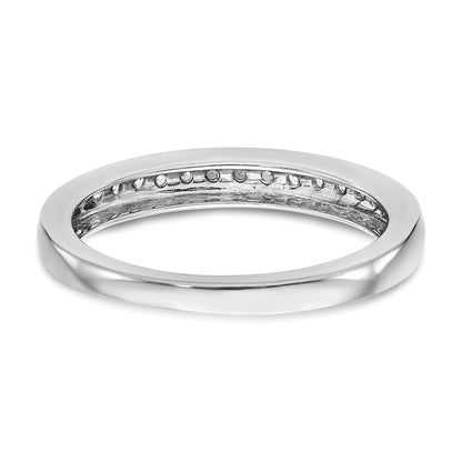 14k White Gold Diamond Wedding Band