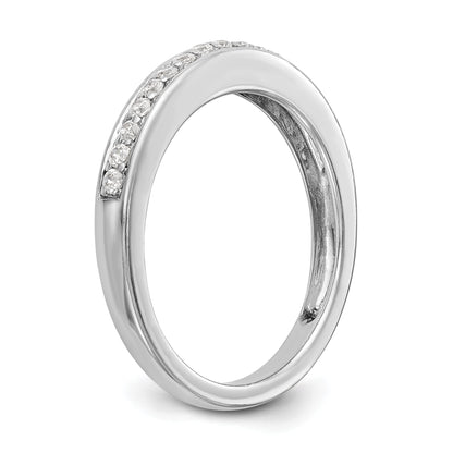 14k White Gold Diamond Wedding Band