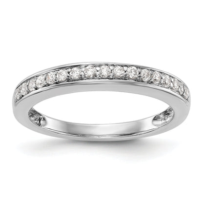 14k White Gold Diamond Wedding Band