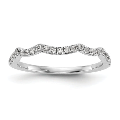 14k White Gold Diamond Wedding Band