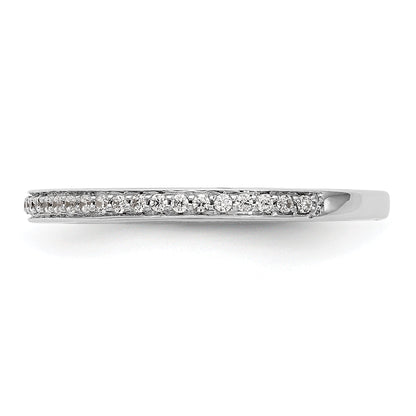 14k White Gold Diamond Wedding Band