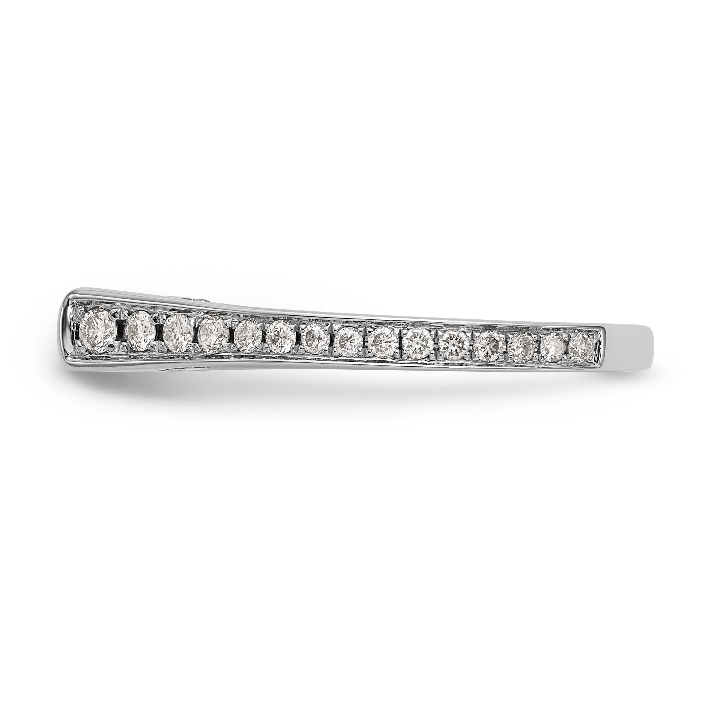 14K White Gold Simulated Diamond Engagement Ring