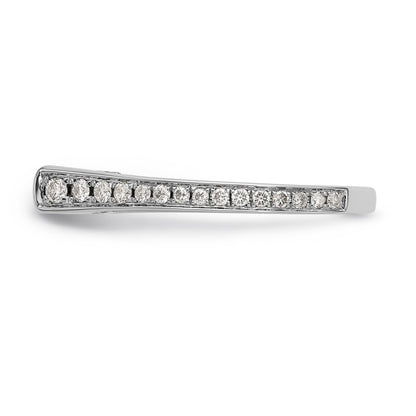 14K White Gold Simulated Diamond Engagement Ring