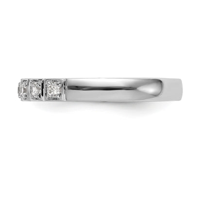 14k White Gold Diamond Wedding Band